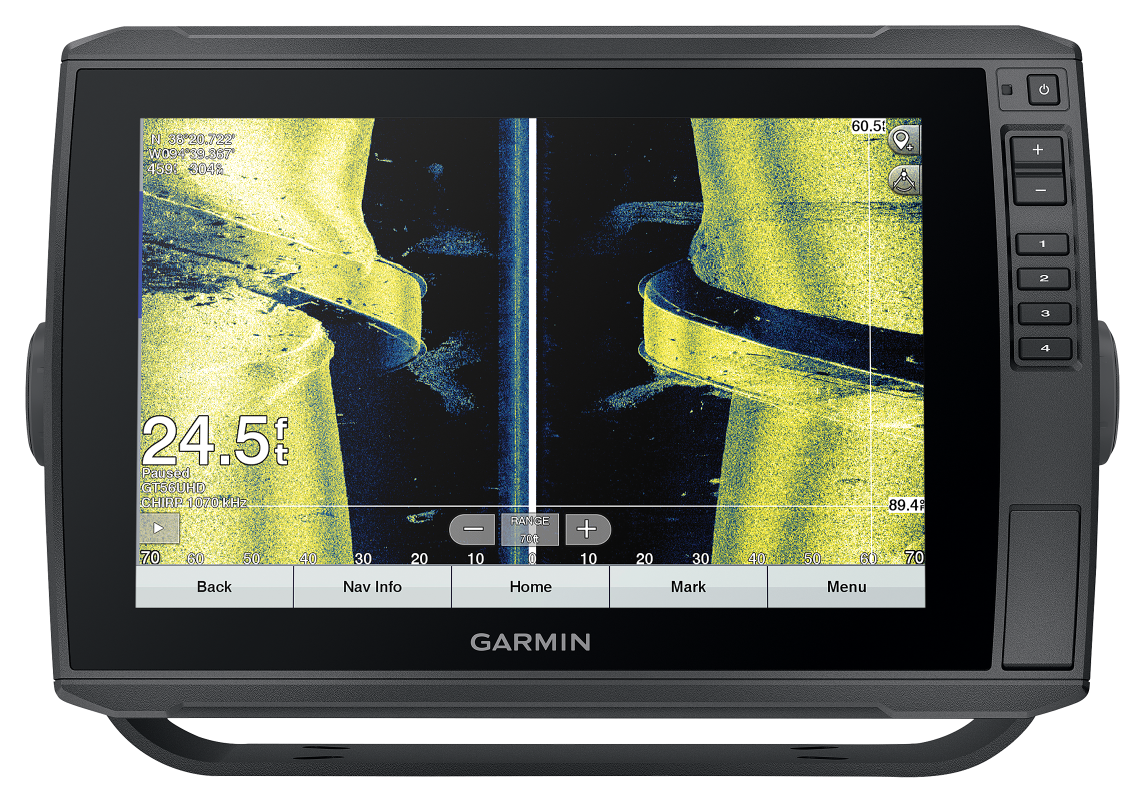 Garmin ECHOMAP Ultra 106sv Chartplotter/Fish Finder Combo with IPS ...